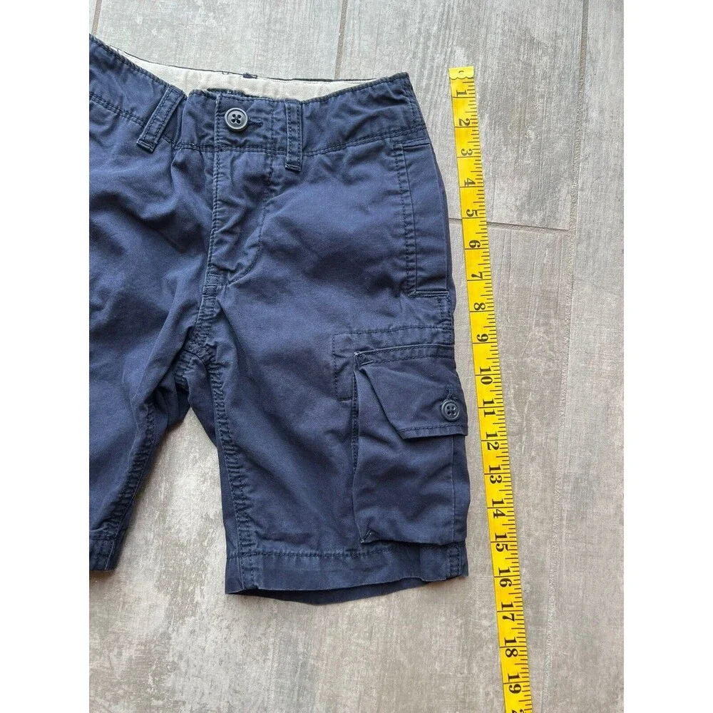 Gap Kids Toddler Boys Youth Cargo Shorts Navy Blue Casual Summer 6 Regular